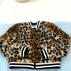 Jack by BB Dakota Leopard Print Bomber Jacket